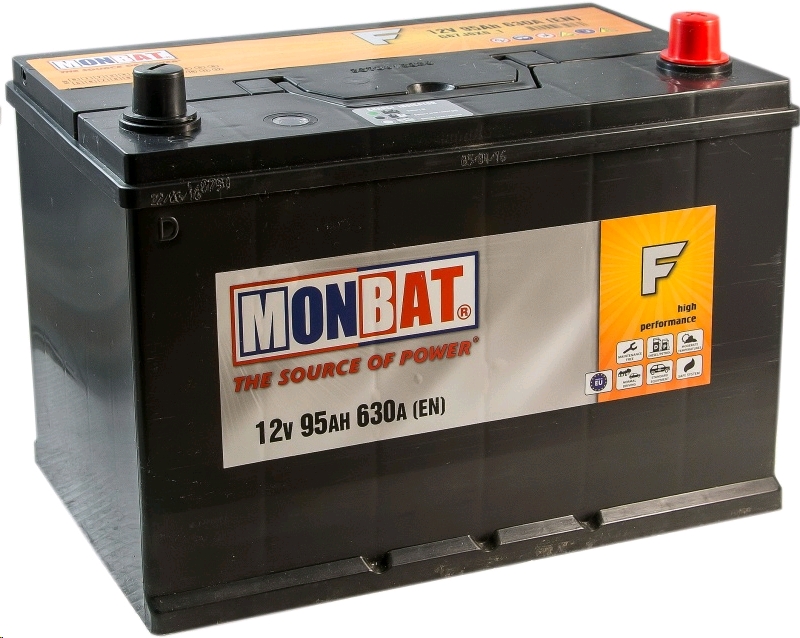 Автомобильный аккумулятор MONBAT 95 А/Ч, обратная полярность Автомобильный аккумулятор MONBAT 95 А/Ч, обратная полярность