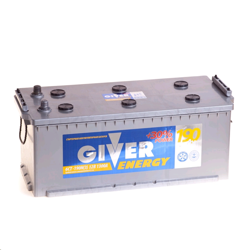 Аккумулятор Giver Energy 6CT-190 узкий. рос. болт