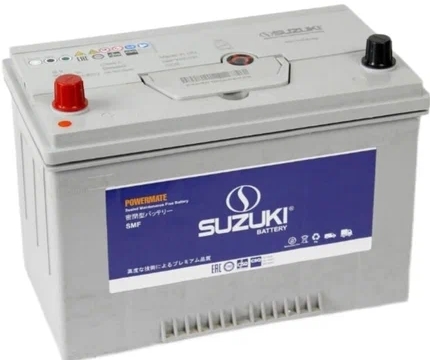 Автомобильный аккумулятор SUZUKI 100 А/Ч, обратная полярность Автомобильный аккумулятор SUZUKI 100 А/Ч, обратная полярность