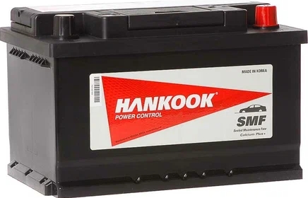 Автомобильный аккумулятор HANKOOK 80 А/Ч, обратная полярность