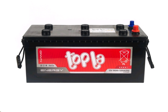 Автомобильный аккумулятор TOPLA 190 А/Ч, обратная полярность