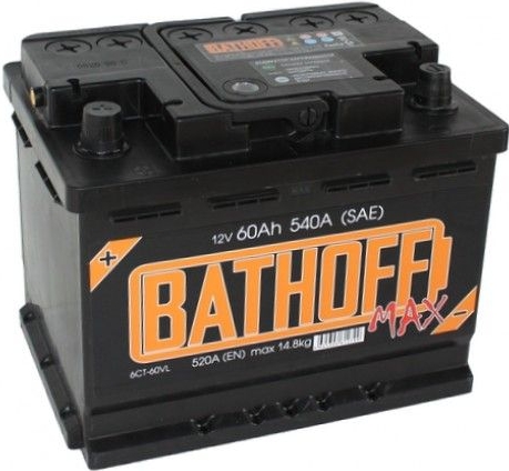 Автомобильный аккумулятор Саратов 60 А/Ч, прямая полярность