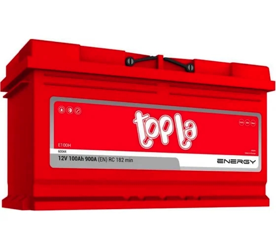 Автомобильный аккумулятор TOPLA 100 А/Ч, обратная полярность