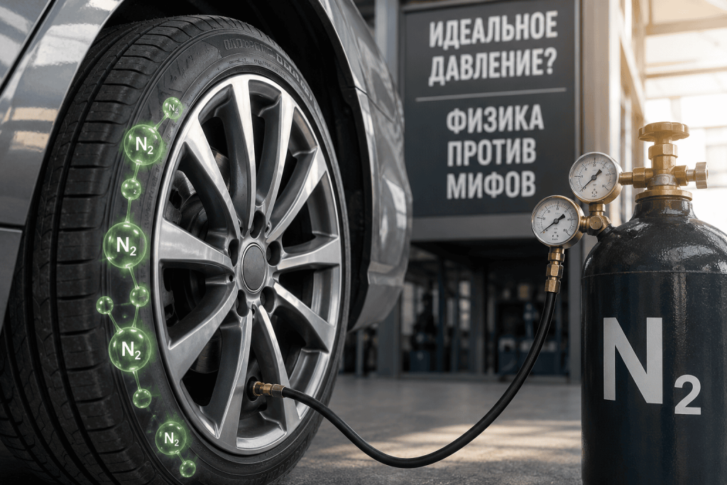 Накачка шин азотом: законы физики против обещаний маркетологов об идеальном давлении