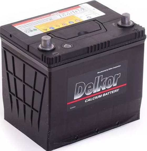 Автомобильный аккумулятор Delkor 70 А/Ч, обратная полярность