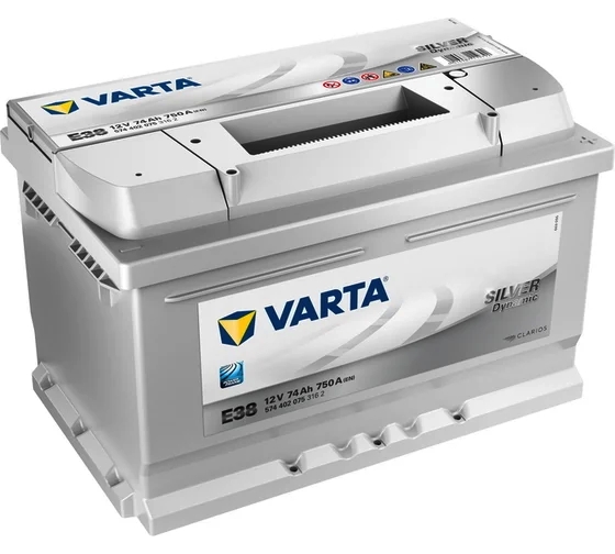 Автомобильный аккумулятор VARTA 74 А/Ч, обратная полярность