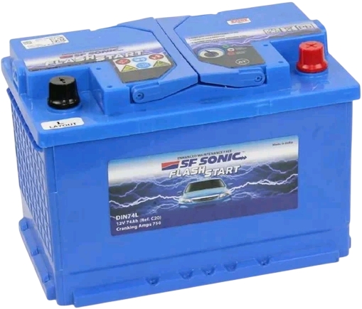 Автомобильный аккумулятор SF SONIC 74 А/Ч, обратная полярность Автомобильный аккумулятор SF SONIC 74 А/Ч, обратная полярность