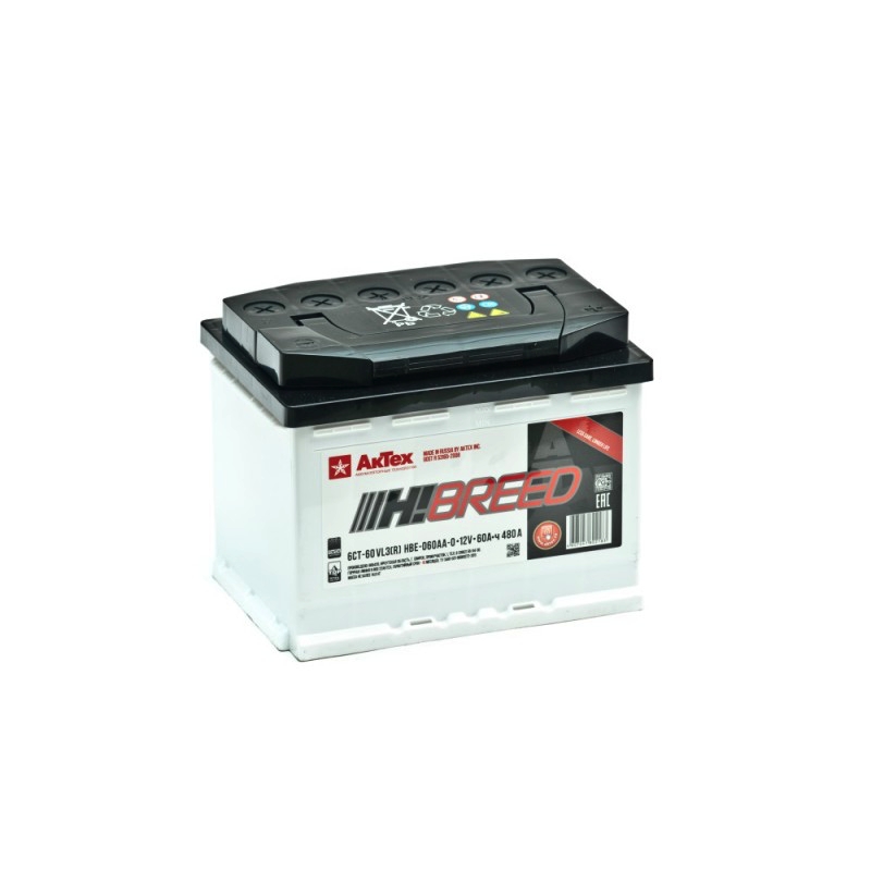 Автомобильный аккумулятор TAB 60 А/Ч, обратная полярность