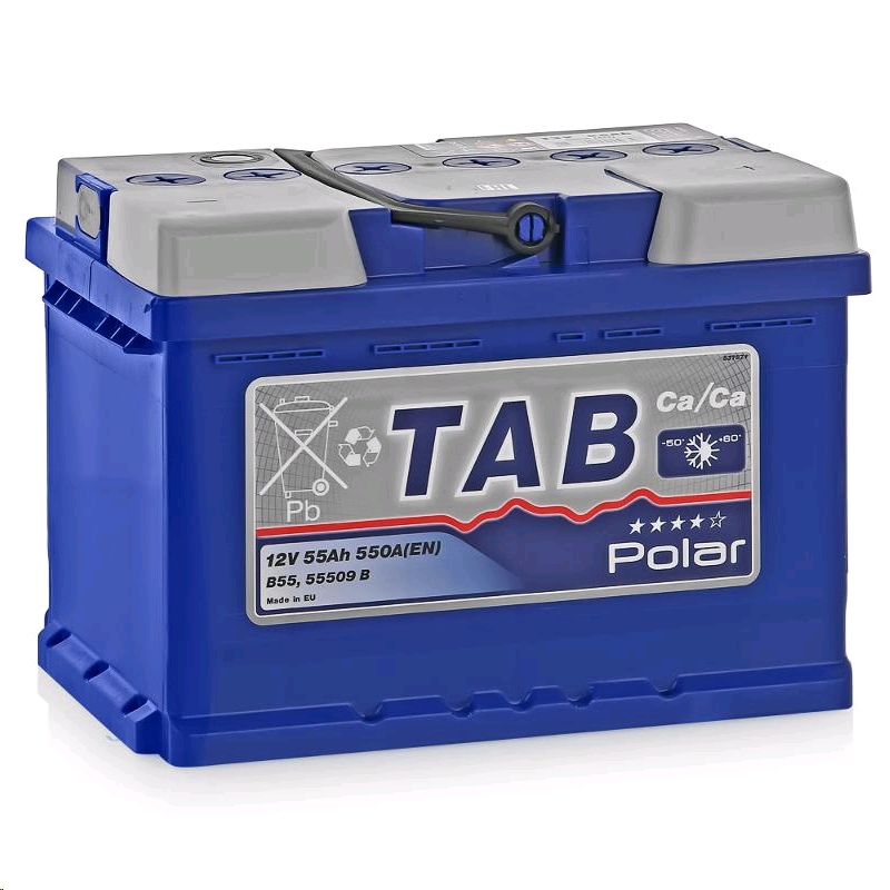 Автомобильный аккумулятор TAB 55 А/Ч, прямая полярность
