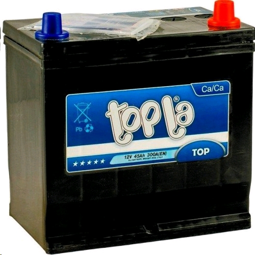 Автомобильный аккумулятор TOPLA 45 А/Ч, обратная полярность