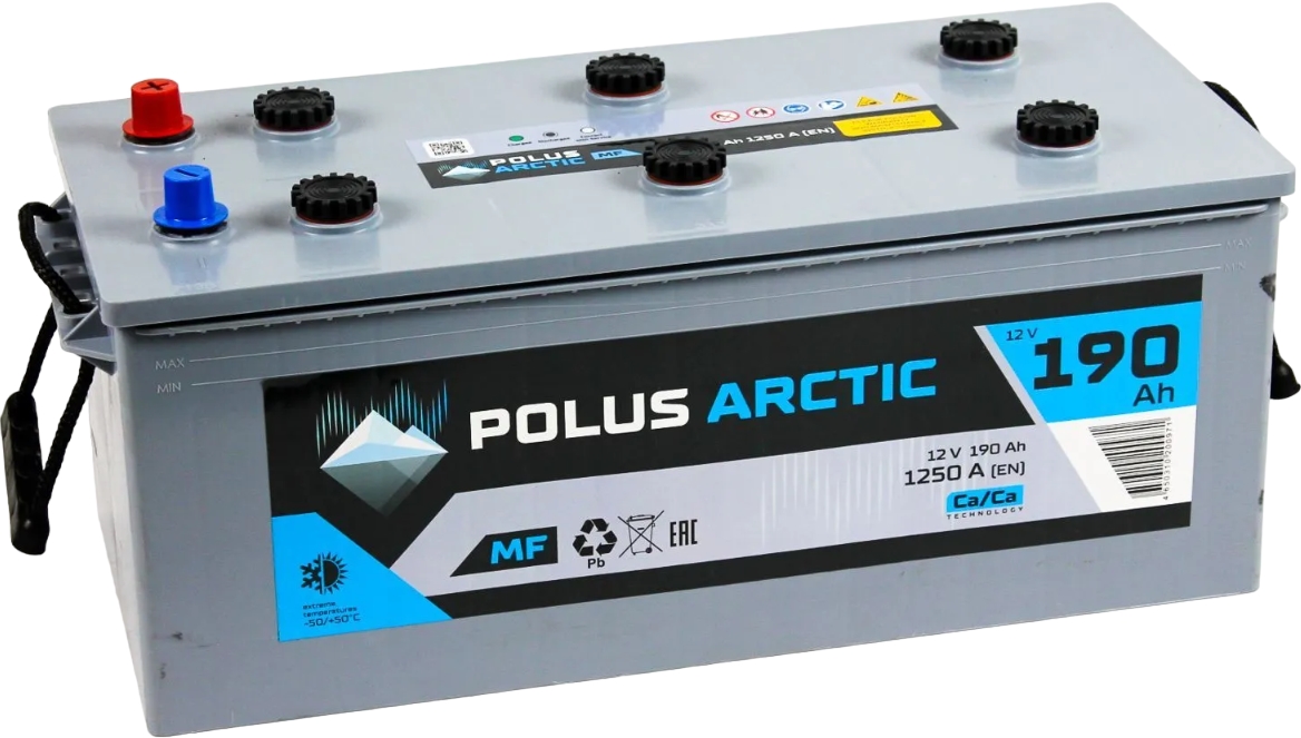 Аккумулятор POLUS ARCTIC 6СТ-190MF евро.конус Аккумулятор