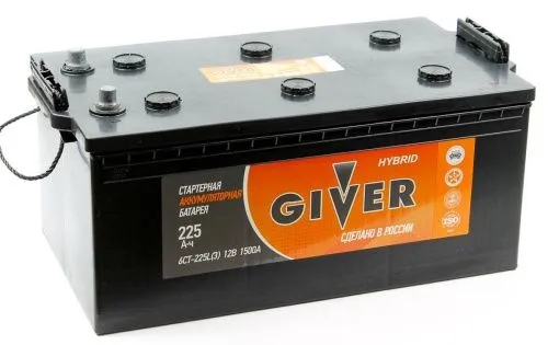 Аккумулятор Giver Hybrid 6CT-225 евро конус Аккумулятор