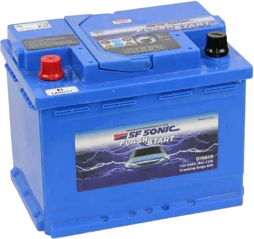 Автомобильный аккумулятор SF SONIC 60 А/Ч, прямая полярность