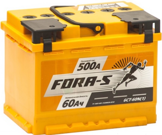 Автомобильный аккумулятор Рязань 60 А/Ч, обратная полярность