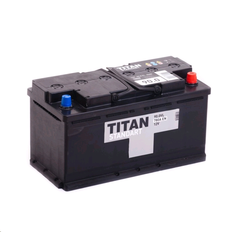 Автомобильный аккумулятор TITAN 90 А/Ч, прямая полярность