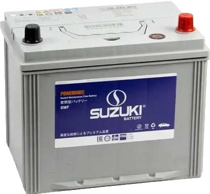 Автомобильный аккумулятор SUZUKI 35 А/Ч, прямая полярность Автомобильный аккумулятор SUZUKI 35 А/Ч, прямая полярность