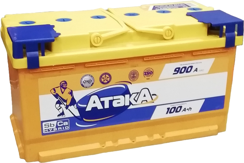 Автомобильный аккумулятор Ярославль 100 А/Ч, обратная полярность