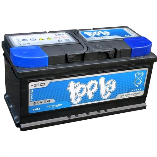 Автомобильный аккумулятор TOPLA 100 А/Ч, обратная полярность Автомобильный аккумулятор TOPLA 100 А/Ч, обратная полярность