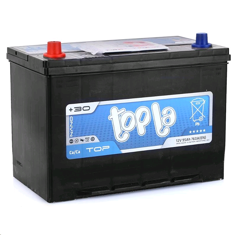 Автомобильный аккумулятор TOPLA 95 А/Ч, прямая полярность Автомобильный аккумулятор TOPLA 95 А/Ч, прямая полярность