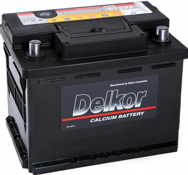 Автомобильный аккумулятор Delkor 55 А/Ч, обратная полярность