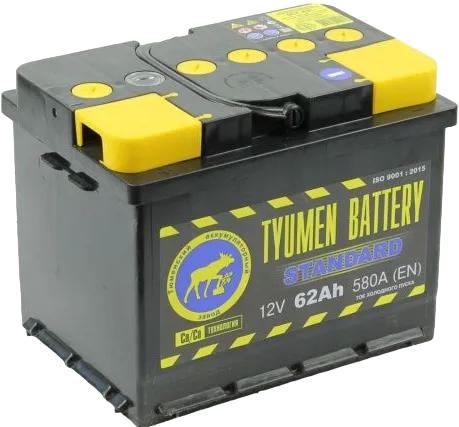 Автомобильный аккумулятор Тюмень 62 А/Ч, прямая полярность Автомобильный аккумулятор Тюмень 62 А/Ч, прямая полярность