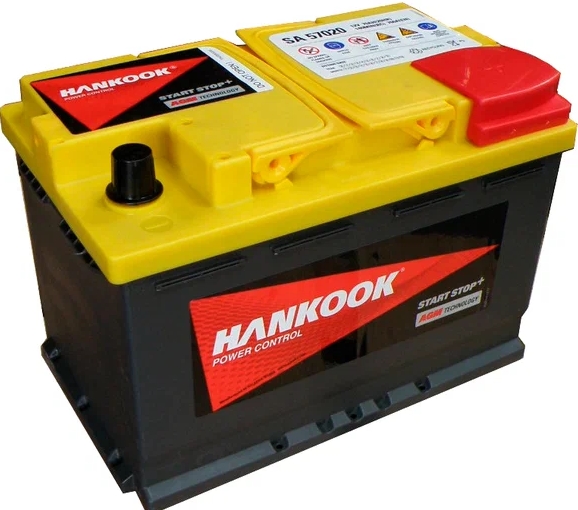 Автомобильный аккумулятор HANKOOK 70 А/Ч, обратная полярность Автомобильный аккумулятор HANKOOK 70 А/Ч, обратная полярность