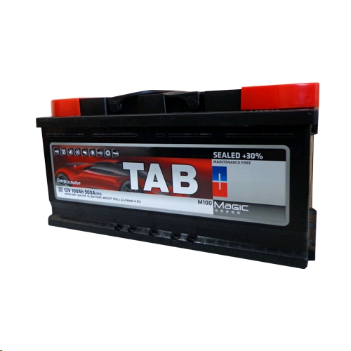Автомобильный аккумулятор TAB 100 А/Ч, обратная полярность