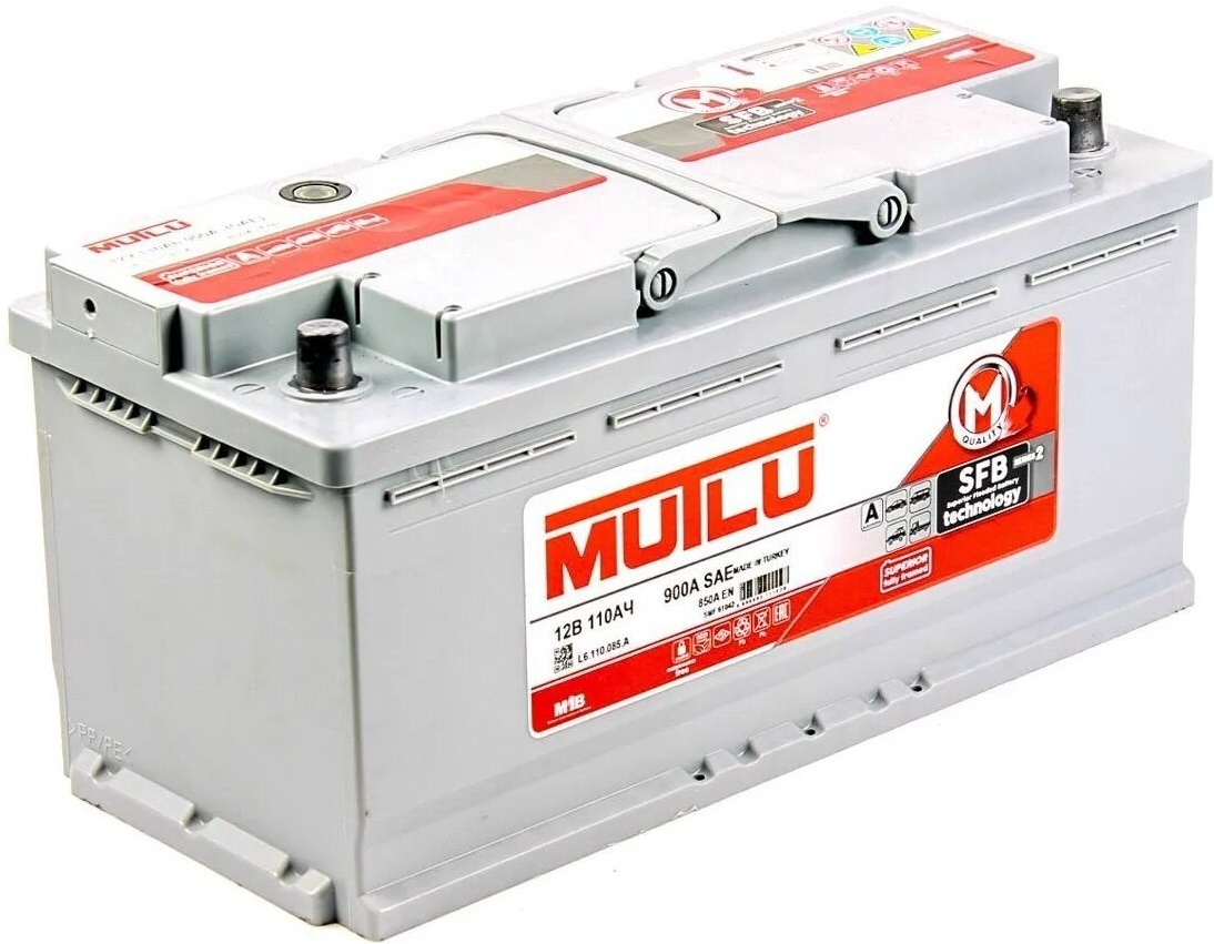Автомобильный аккумулятор MUTLU 100 А/Ч, прямая полярность