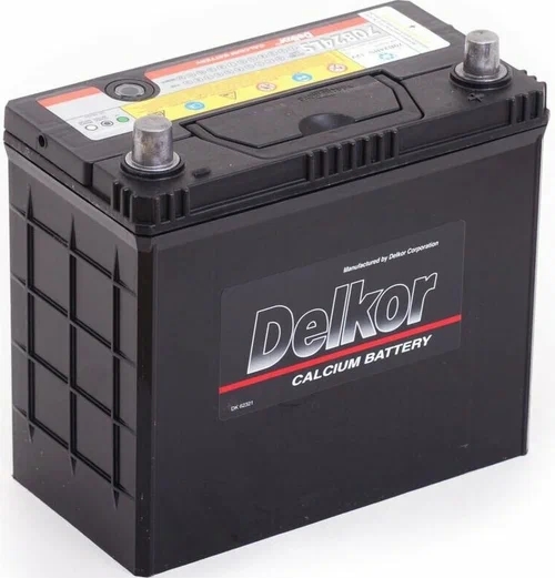 Автомобильный аккумулятор Delkor 55 А/Ч, обратная полярность