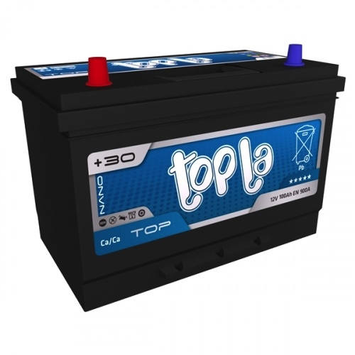 Автомобильный аккумулятор TOPLA 100 А/Ч, обратная полярность