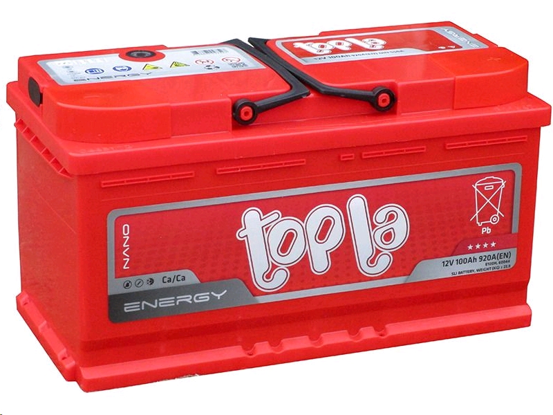 Автомобильный аккумулятор TOPLA , обратная полярность