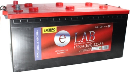 Автомобильный аккумулятор ЕАЗ 225 А/Ч, обратная полярность