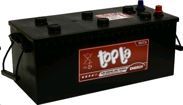 Автомобильный аккумулятор TOPLA 200 А/Ч, обратная полярность