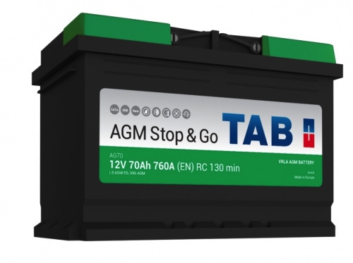 Аккумулятор TOPLA AGM Stop&Go 6ст-70.0 Аккумулятор