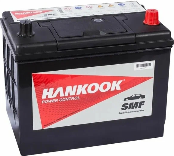 Автомобильный аккумулятор HANKOOK 72 А/Ч, обратная полярность