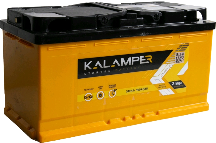 Автомобильный аккумулятор KALAMPER 60 А/Ч, обратная полярность