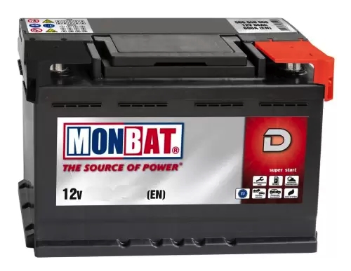 Автомобильный аккумулятор MONBAT 66 А/Ч, обратная полярность Автомобильный аккумулятор MONBAT 66 А/Ч, обратная полярность