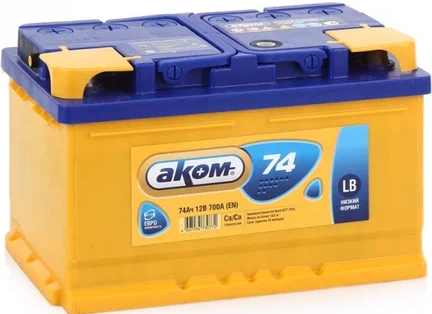 Автомобильный аккумулятор Саратов 74 А/Ч, обратная полярность Автомобильный аккумулятор Саратов 74 А/Ч, обратная полярность