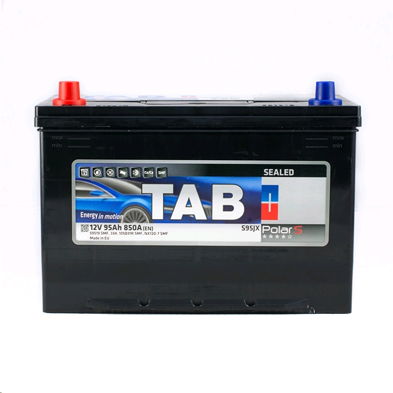 Автомобильный аккумулятор TAB 95 А/Ч, обратная полярность