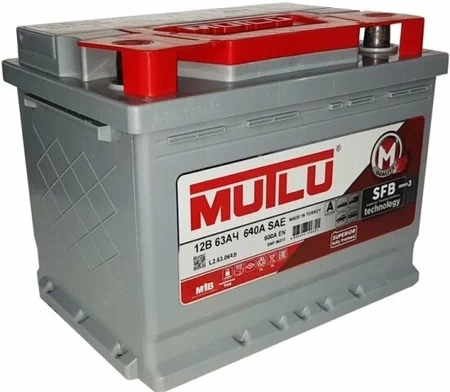 Автомобильный аккумулятор MUTLU 63 А/Ч, обратная полярность