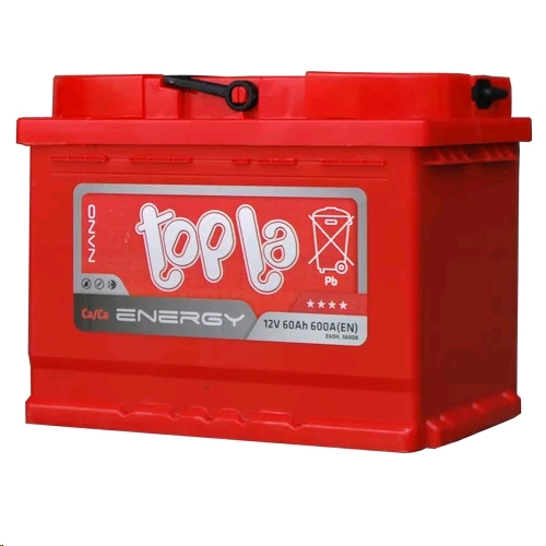 Автомобильный аккумулятор TOPLA 60 А/Ч, обратная полярность Автомобильный аккумулятор TOPLA 60 А/Ч, обратная полярность