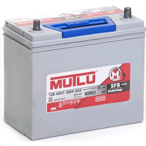 Автомобильный аккумулятор MUTLU 45 А/Ч, обратная полярность