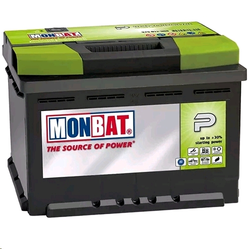 Автомобильный аккумулятор MONBAT 60 А/Ч, обратная полярность