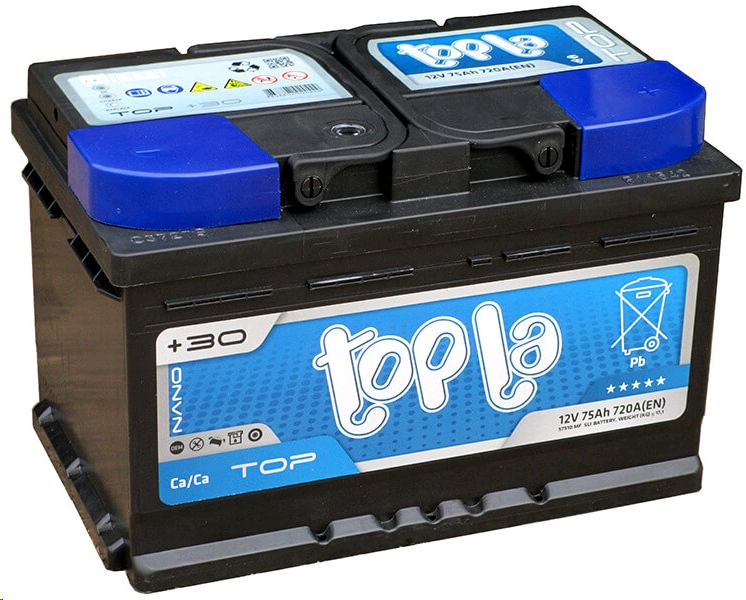 Автомобильный аккумулятор TOPLA 78 А/Ч, обратная полярность Автомобильный аккумулятор TOPLA 78 А/Ч, обратная полярность