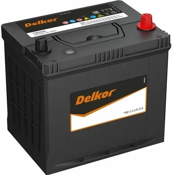 Автомобильный аккумулятор Delkor 65 А/Ч, обратная полярность