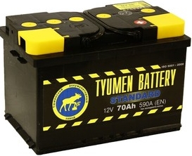Автомобильный аккумулятор Тюмень 70 А/Ч, прямая полярность Автомобильный аккумулятор Тюмень 70 А/Ч, прямая полярность