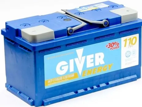 Автомобильный аккумулятор Giver 100 А/Ч, прямая полярность