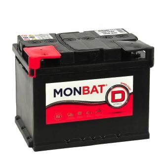 Автомобильный аккумулятор MONBAT 62 А/Ч, прямая полярность
