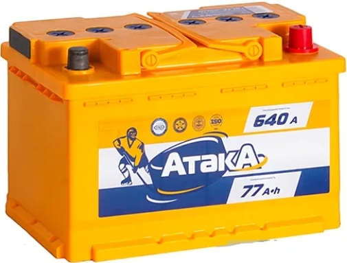 Автомобильный аккумулятор Ярославль 76 А/Ч, обратная полярность