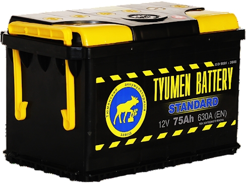 Автомобильный аккумулятор Тюмень 72 А/Ч, обратная полярность